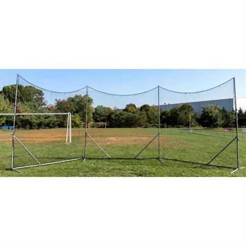 Barrier Flex® Backstop with 3mm Black Poly Netting 10'x30' - Predator Sports