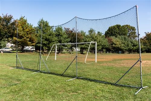 Barrier Flex® Backstop with 3mm Black Poly Netting 10'x30' - Predator Sports