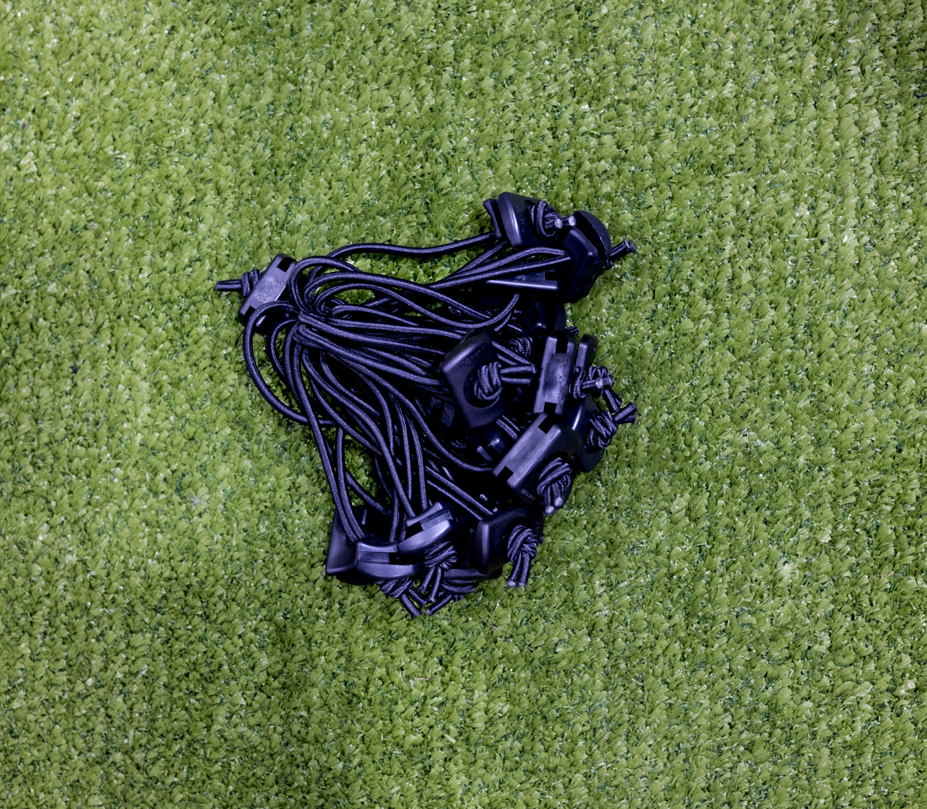 Lacrosse Goal Net Bungee Cords - Black - Pack of 24