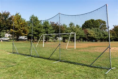 Barrier Flex® Backstop with 3mm Black Poly Netting 10'x30' - Predator Sports 