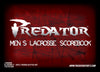 Predator Official Mens Lacrosse Scorebook