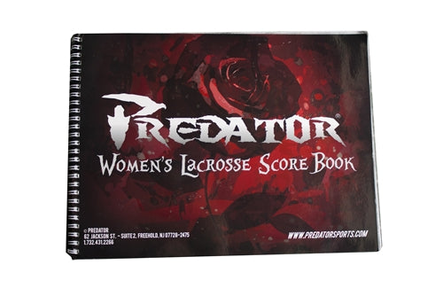 Predator Official Womens Lacrosse Score Sheet Scorebook - Predator Sports 